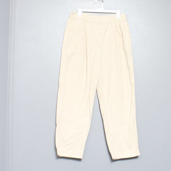 Wilfred free aritzia light khaki cotton cropped compass trouser pants - Picture 1 of 8